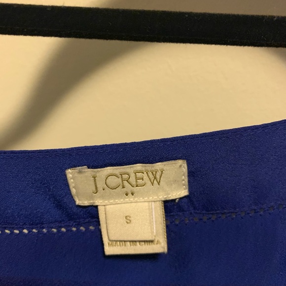 J. Crew Electric Blue Drapey Blouse - Picture 5 of 8